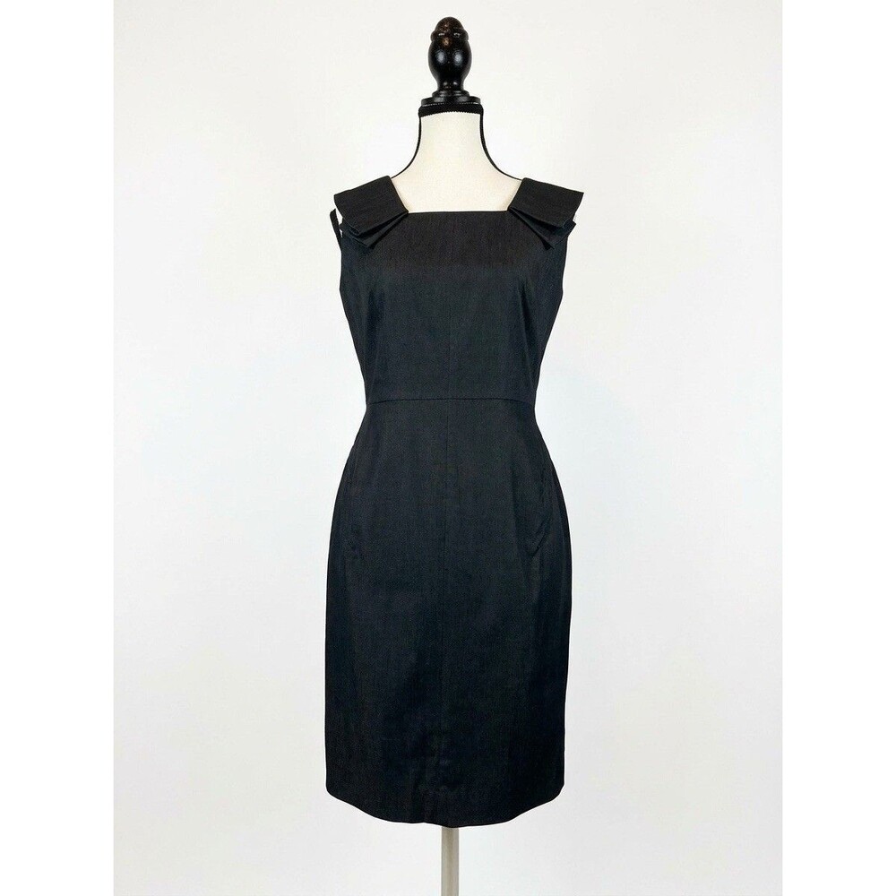 Banana Republic Dress 2 NWOT Charcoal Sleeveless Lined Sheath Business Office